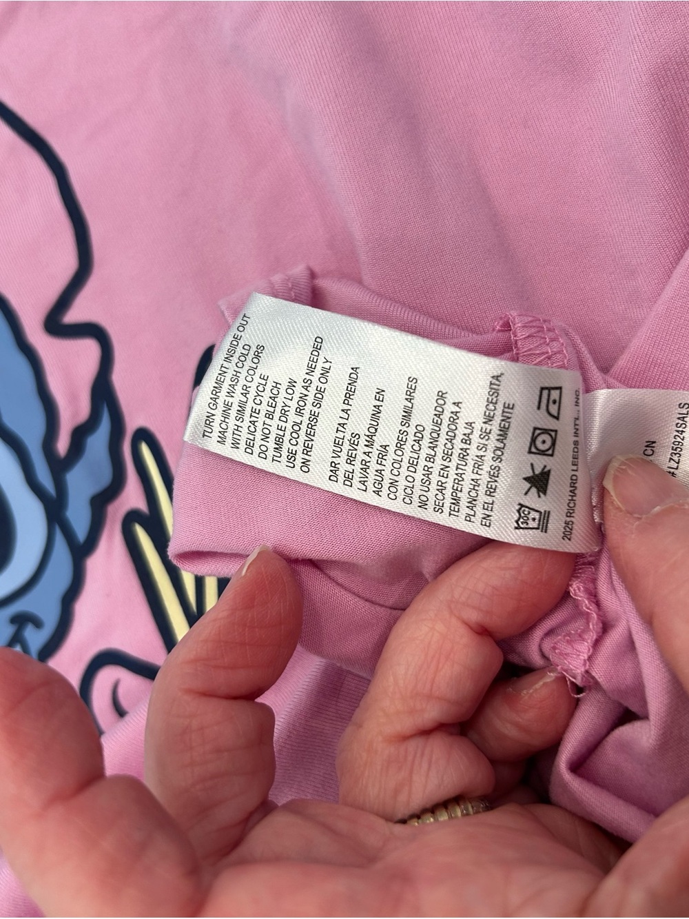 Disney Pink & Blue Stitch Aloha Tank Top - Picture 6 of 8